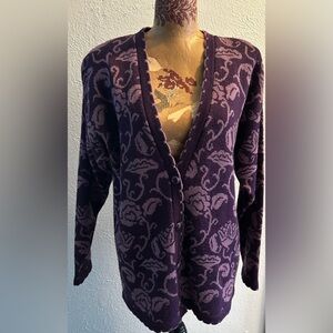 Vintage Pendleton cardigan Size M w/ shoulder pads